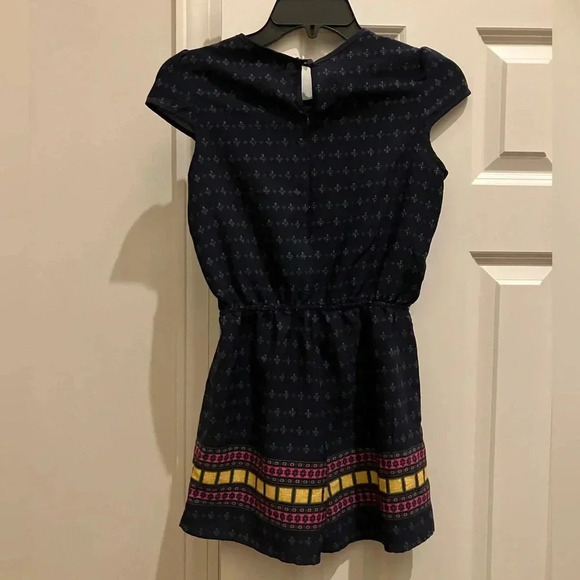 Monteau Girls Navy Romper (12, Large) - Picture 2 of 3